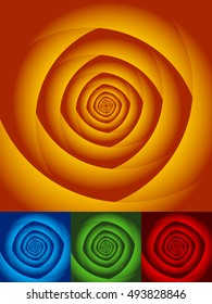Radial circles abstract background. Spiral, vortex geometric pattern