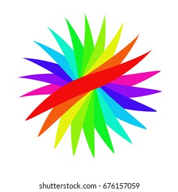Radial colorful background