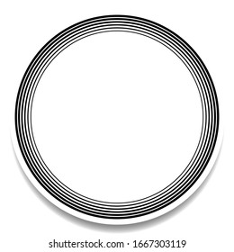 Radial, concentric circle(s). radiating spiral, vortex lines. Rays and beams burst effect. Converging circles simple round geometric illustration