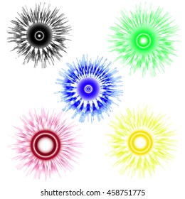 Radial  concentric particles Nabeul background sound wave ray of sun or star burst effect element Enlarge battle area printing Superhero frame waveform circle vector lines background texture