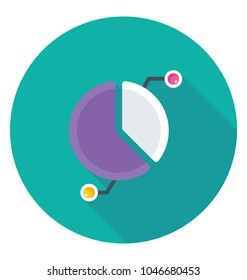
A radial diagram template of business infographics
