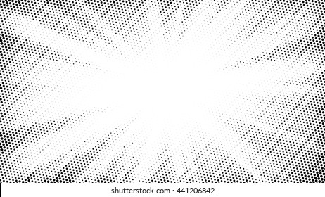 Radial Dot Explosion: A High-Contrast Burst Pattern in Monochrome, Illustrating Dynamic Movement Through Expanding Circular Dots for Visual Impact and Abstract Design