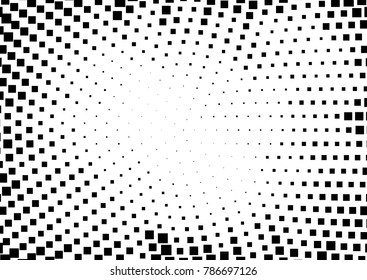 Radial dot pattern or halftone background. Grunge vector pattern for business design. Gradient texture in pop art style. Universal stipple dot template