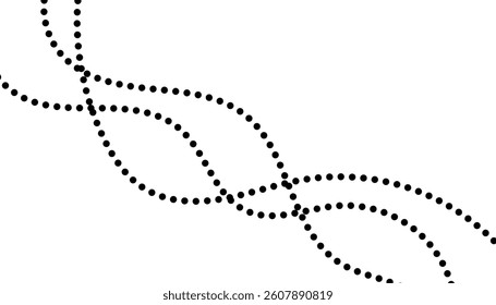 Radial dotted wave pattern with a flowing optical effect