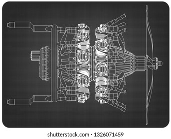 683 Radial engine Stock Vectors, Images & Vector Art | Shutterstock