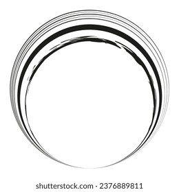 Radial geometric circle. Vector illustration. EPS 10.