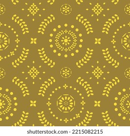 RADIAL GEOMETRIC LASER CUT FLORAL SEAMLESS PATTERN VECTOR ILLUSTRATION