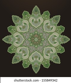 Radial geometric ornament