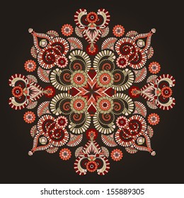 Radial geometric ornament 