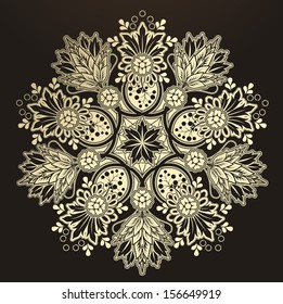 Radial geometric ornament 