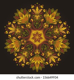Radial geometric ornament 