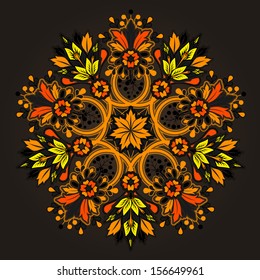 Radial geometric ornament 