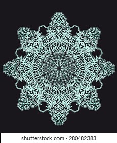 Radial geometric ornament