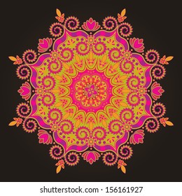 Radial geometric pattern