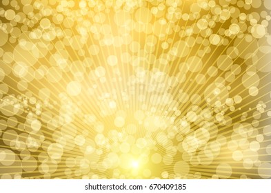 Radial gold background