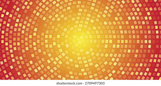 Padrão de festa de disco de ouro radial. Pop up quadrinhos brilhante pano de fundo glitter. Vetor 