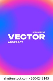 Radial Gradient Abstract Background with Neon Glow