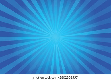 Radial gradient burst of cyan-blue light rays converging at center