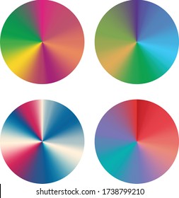 Radial gradient color background. Vector illustration.