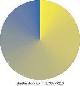 Radial gradient color background. Vector illustration.