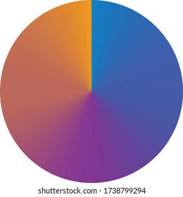 Radial gradient color background. Vector illustration.