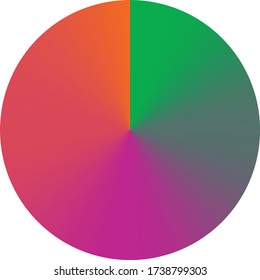 Radial gradient color background. Vector illustration.