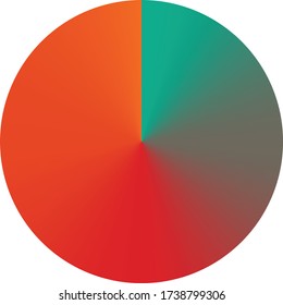 Radial gradient color background. Vector illustration.