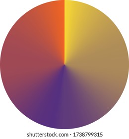 Radial gradient color background. Vector illustration.