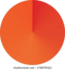 Radial gradient color background. Vector illustration.