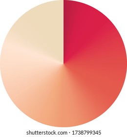 Radial gradient color background. Vector illustration.
