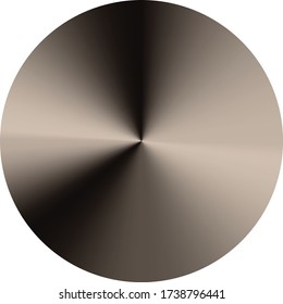 Radial gradient metal background. Vector illustration.