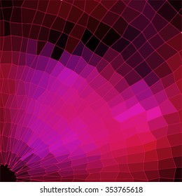 Radial gradient mosaic - vector illustration 