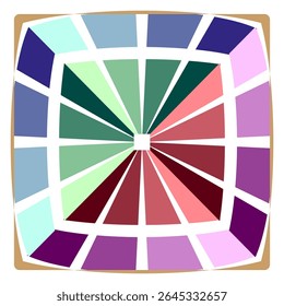 Padrão de gradiente radial. Design de raio de sol. Fundo do espectro circular. Ilustração de intermitência vetorial.