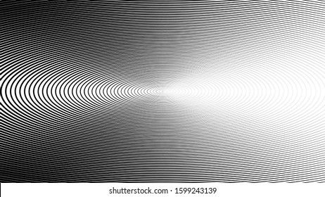 Radial gradient size stripes background