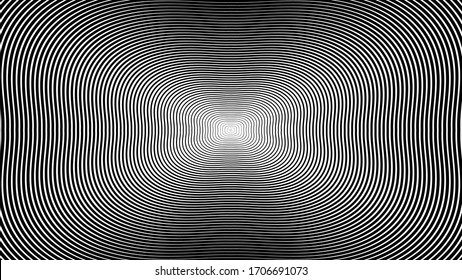 Radial gradient size stripes background