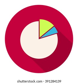 Radial graph vector illustration.