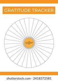 Radial Gratitude Journal: Log, Tracker, Circles of Thankfulness