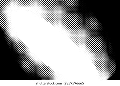 Radial halftone background vector pattern retro vintage. technology white