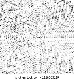 Radial halftone black and white