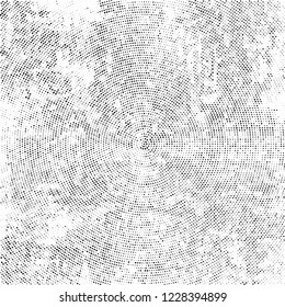 Radial halftone black and white