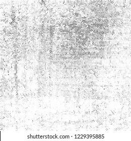 Radial halftone black and white