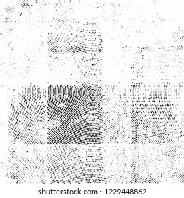 Radial halftone black and white
