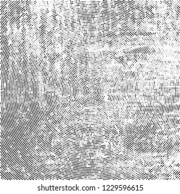 Radial halftone black and white