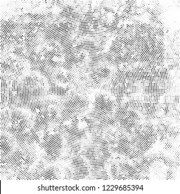 Radial halftone black and white