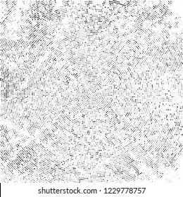 Radial halftone black and white