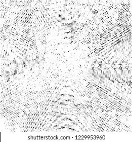 Radial halftone black and white