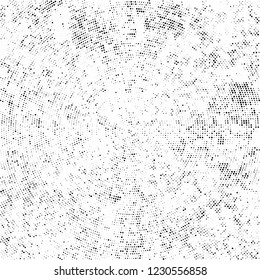 Radial halftone black and white