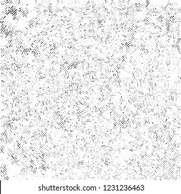 Radial halftone black and white