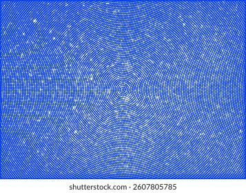 Radial Halftone Circles Textured Background. Halftone pattern derived from scan of spray paint on paper