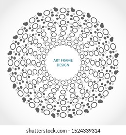 Radial halftone dots in circle form. Fireworks explosion background. Circular design element. Abstract geometric star rays. Design element for medical, treatment, cosmetic emblem